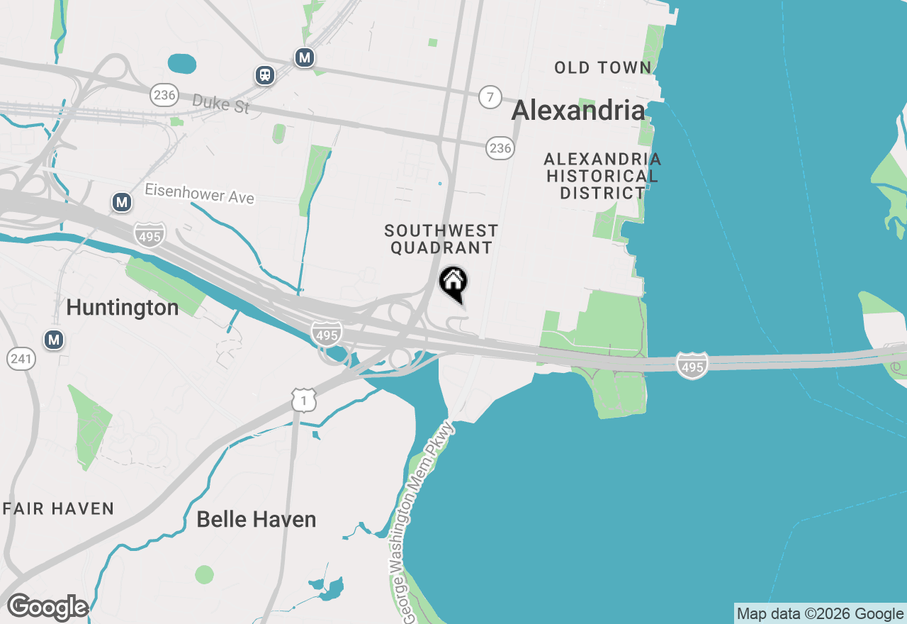 Map of 821 Church Street, Alexandria, VA 22314