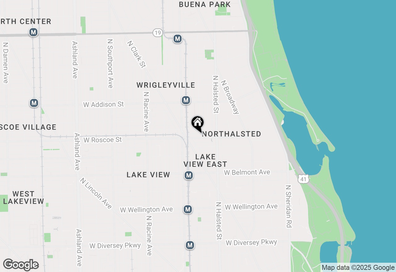 Map of 902 W Roscoe Street #4, Chicago, IL 60657