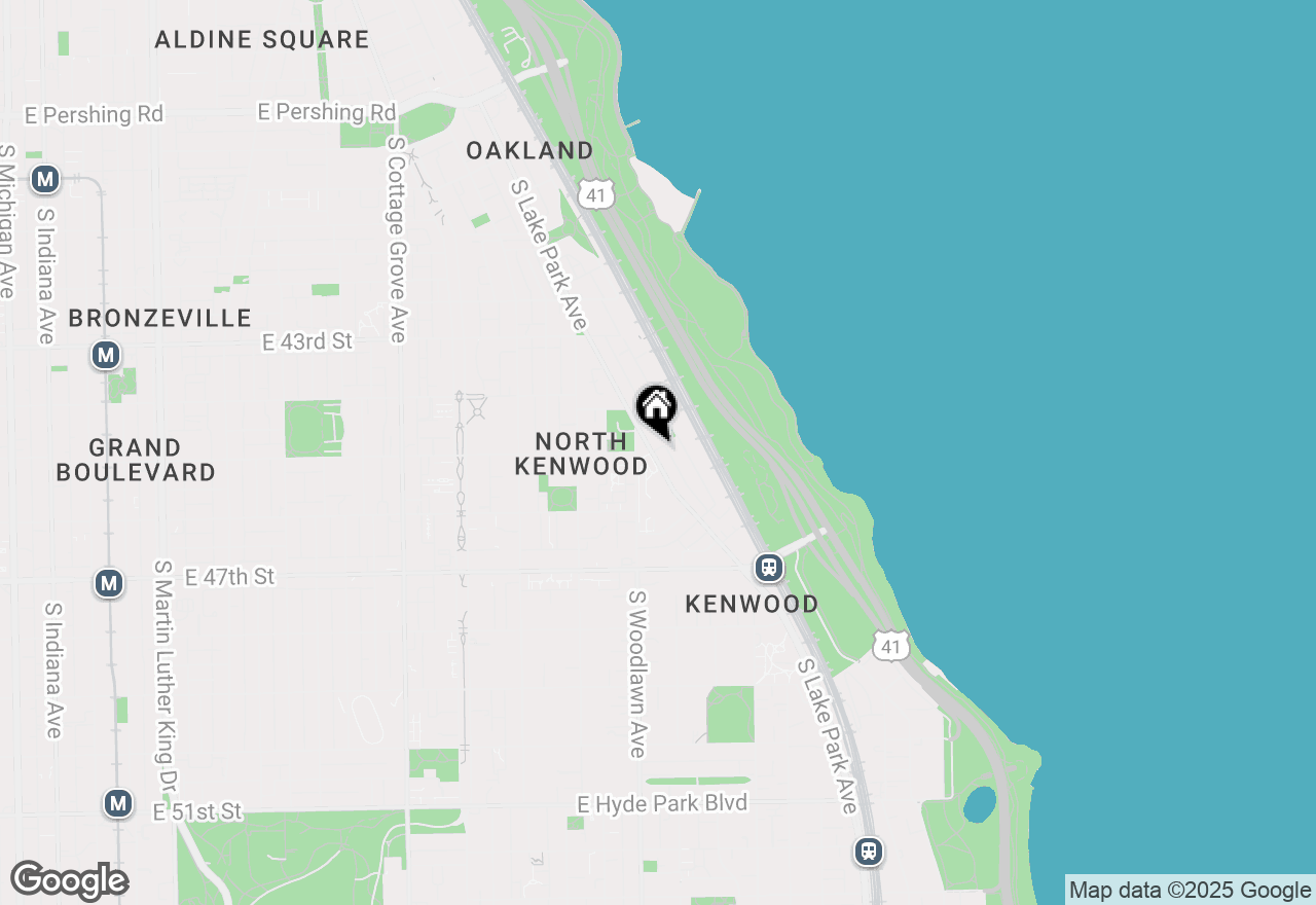 Map of 4507 S Lake Park Avenue #3S, Chicago, IL 60653