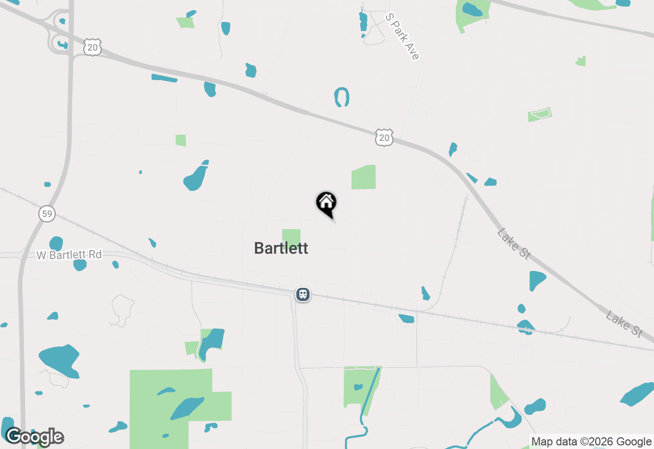 Map of 140 N Elroy Avenue, Bartlett, IL 60103