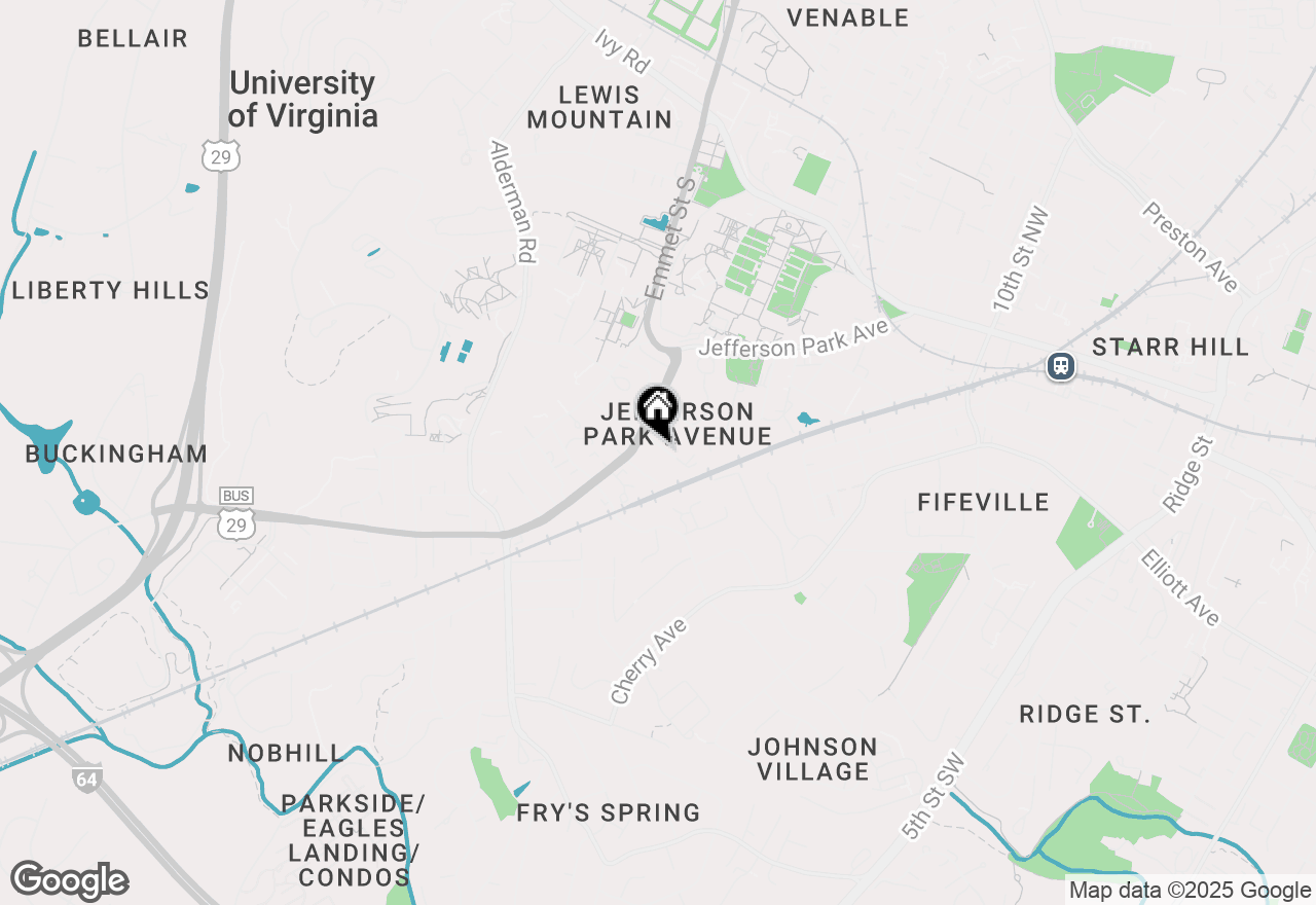 Map of 1800 Jefferson Park Ave #A36, Charlottesville, VA 22903