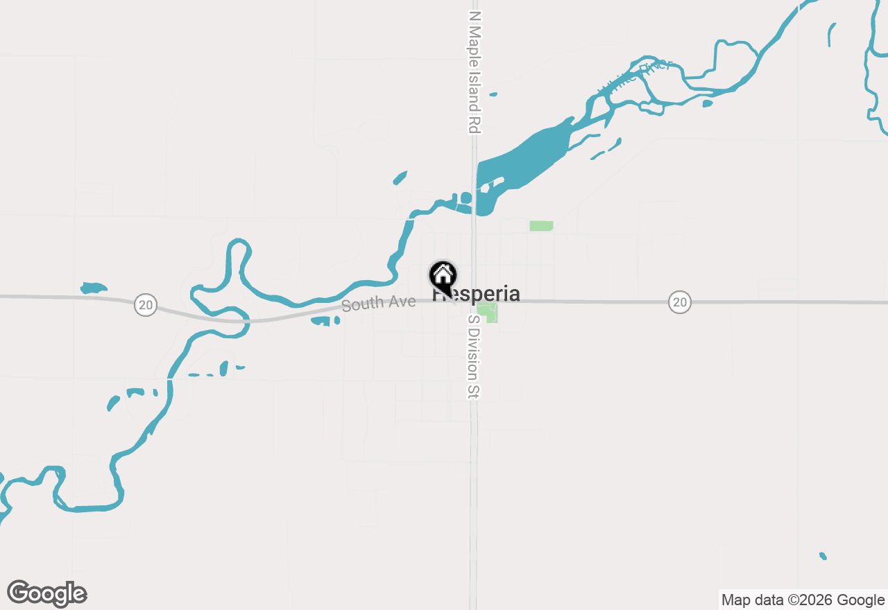 Map of 7 S Elm Street, Hesperia, MI 49421