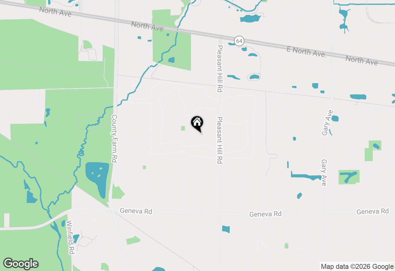 Map of 1N487 Seminole Lane, Winfield, IL 60190