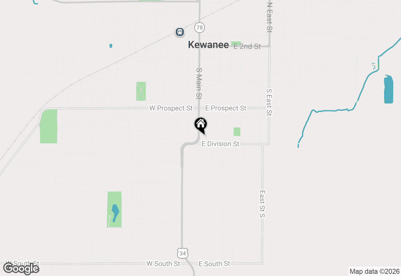 Map of 724 S Main Street, Kewanee, IL 61443