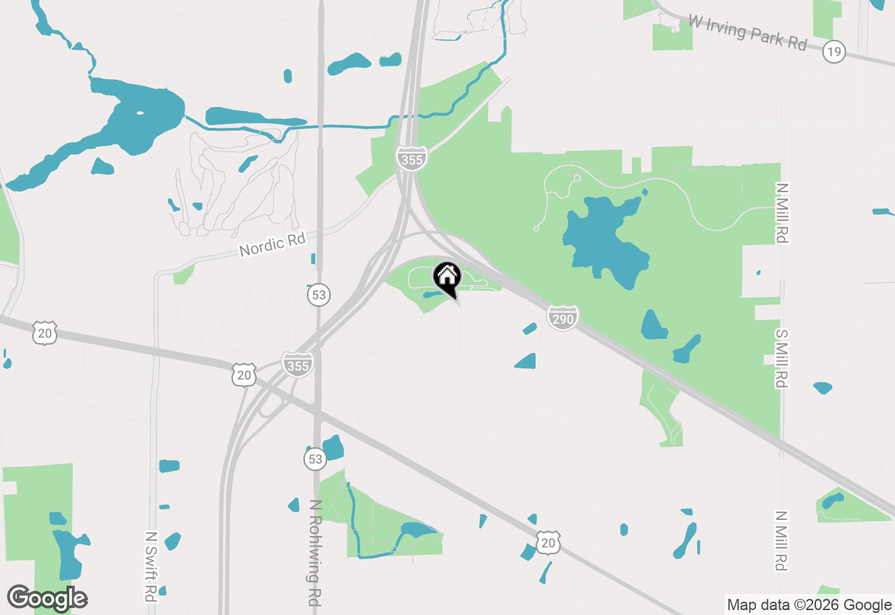 Map of 1441 W Autumn Trail, Addison, IL 60101