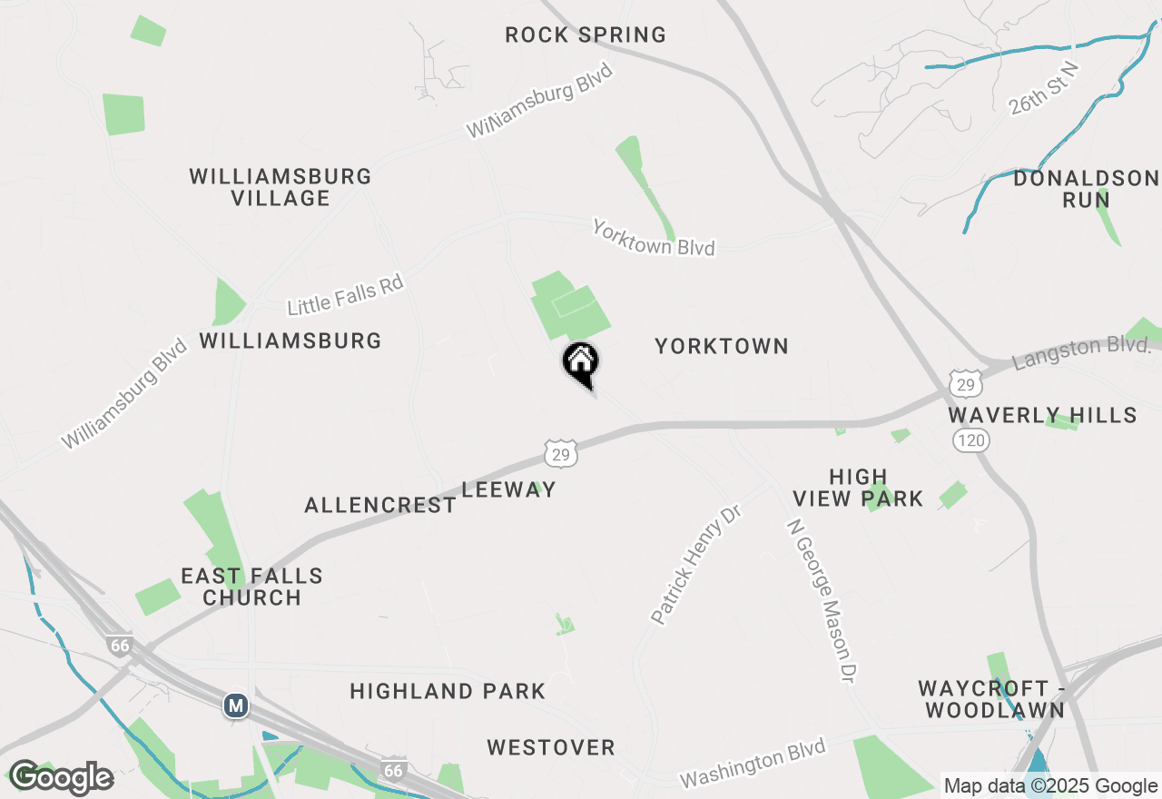 Map of 2512 N Harrison Street, Arlington, VA 22207