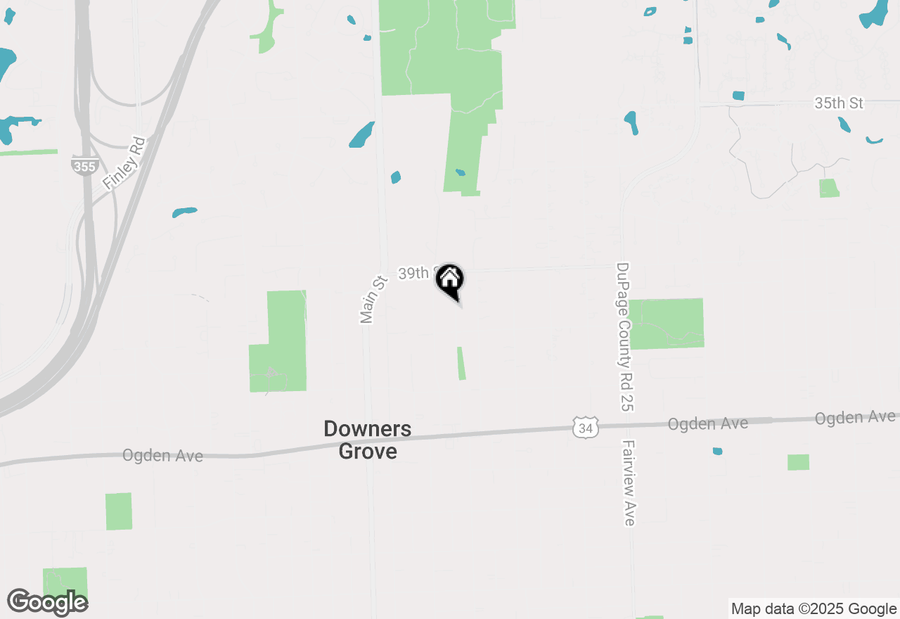 Map of 3946 Elm Street, Downers Grove, IL 60515