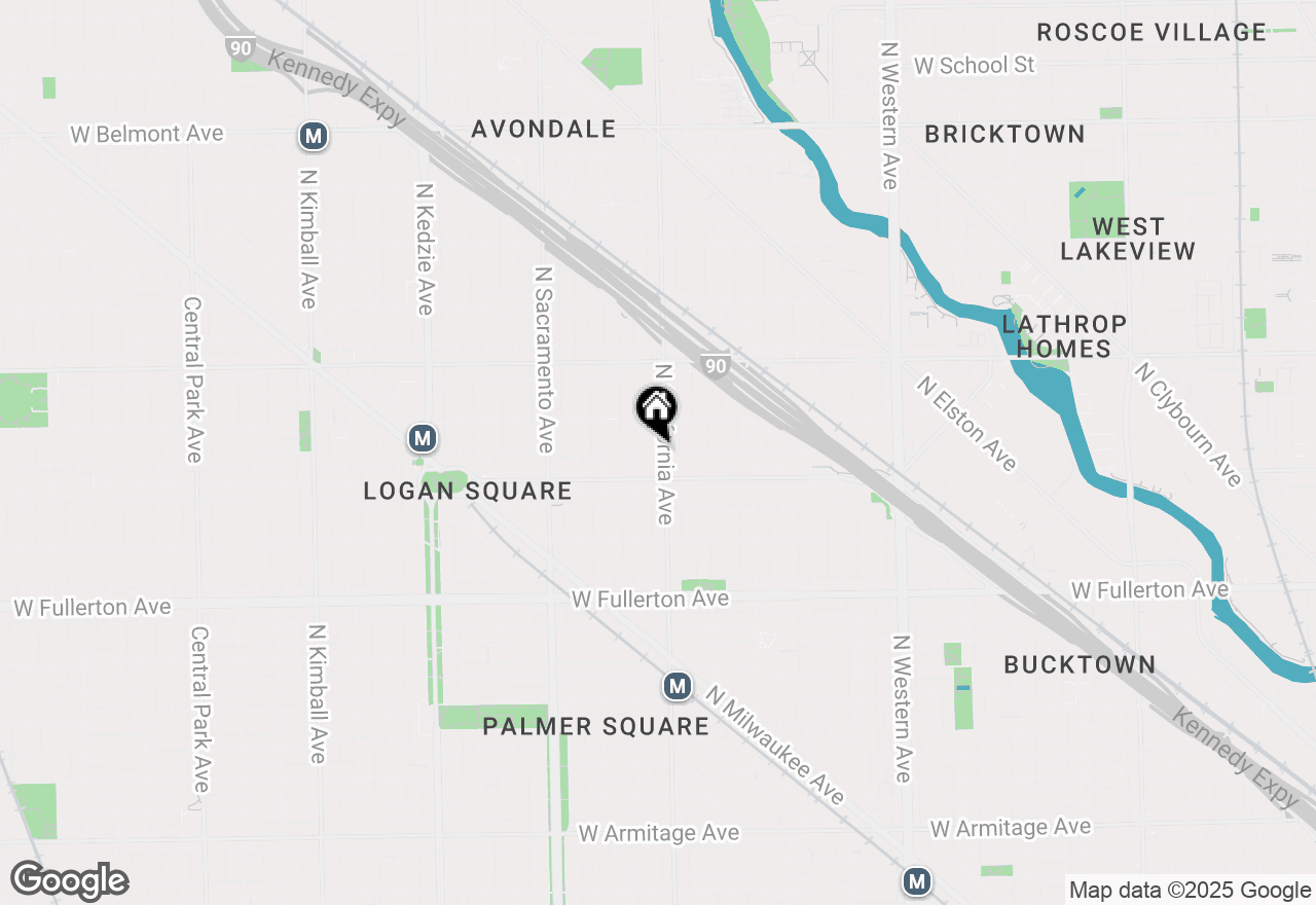 Map of 2614 N California Avenue, Chicago, IL 60647