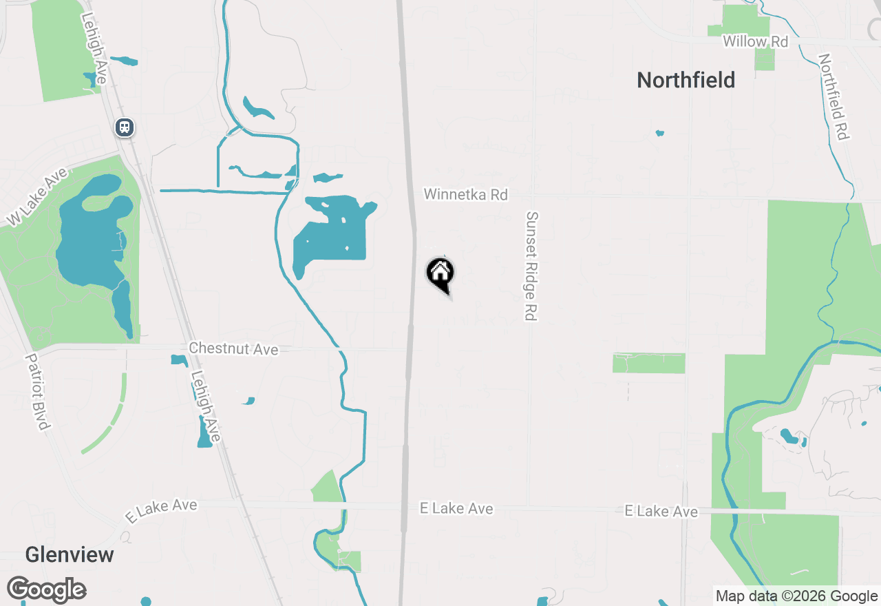 Map of 1515 Ammer Road, Glenview, IL 60025