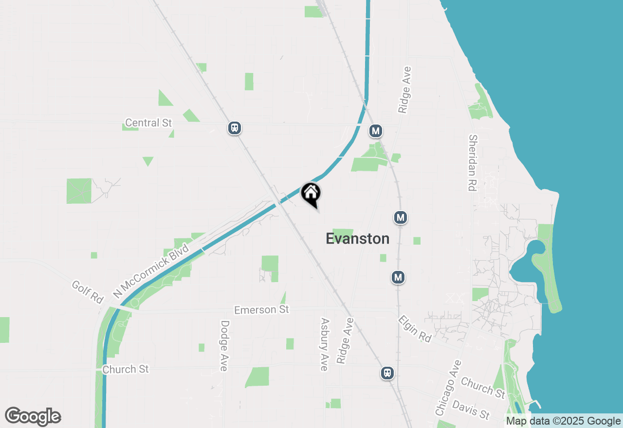 Map of 1422 Noyes Street #G, Evanston, IL 60201