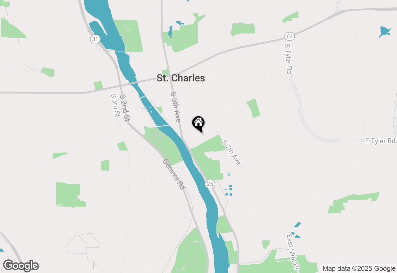 Map of 900 Jackson Avenue, St. Charles, IL 60174