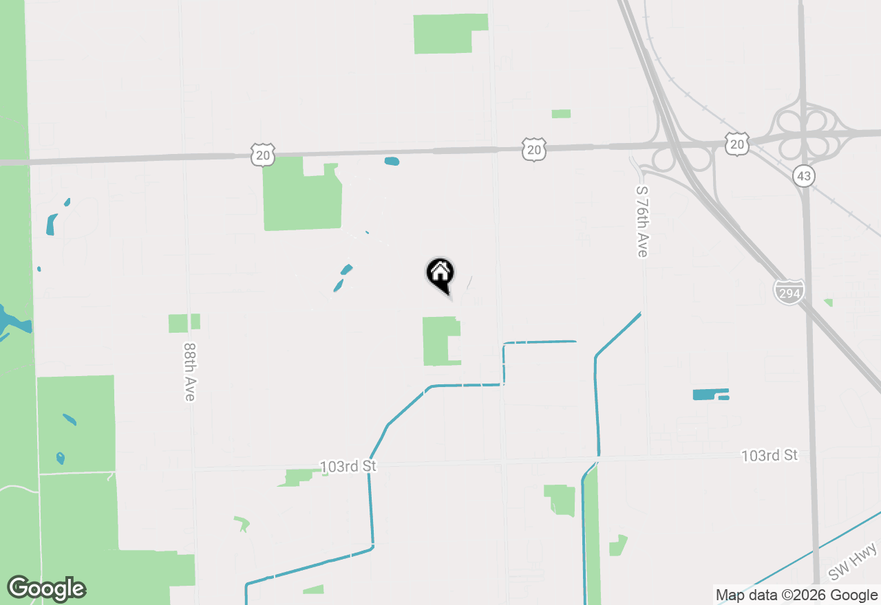 Map of 8103 Gladys Lane, Palos Hills, IL 60465