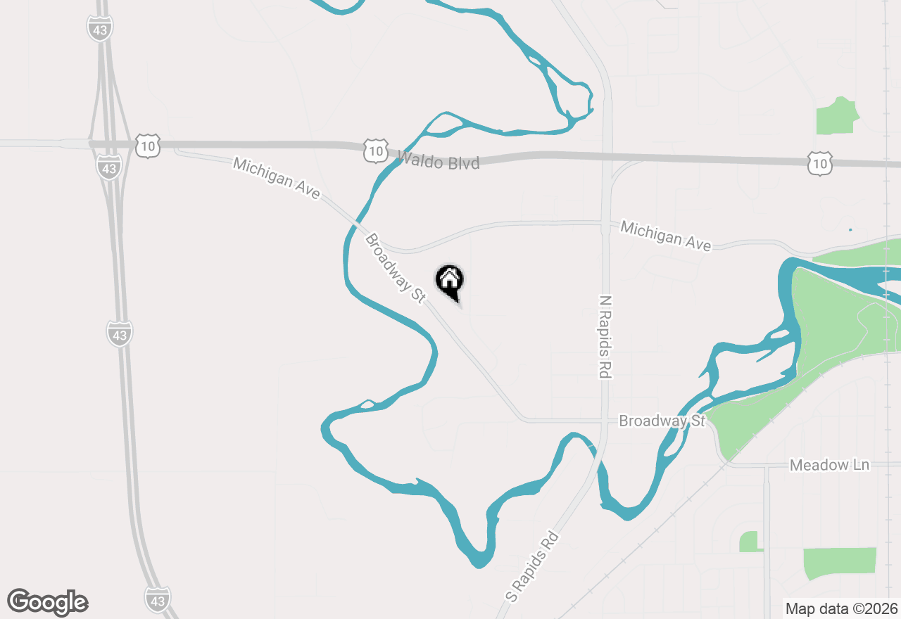 Map of 4721 W Whitetail Ct, Manitowoc, WI 54220