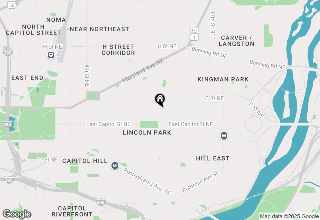 Map of 143 13th Street Ne, Washington, DC 20002