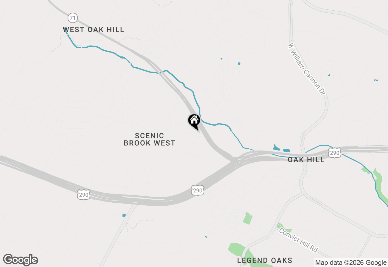 Map of 6920 Scenic Brook Dr, Austin, TX 78736