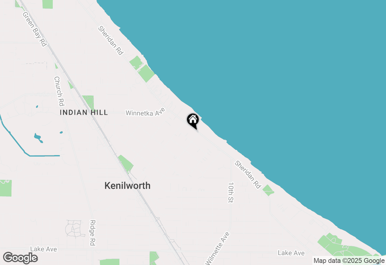 Map of 312 Sheridan Road, Kenilworth, IL 60043