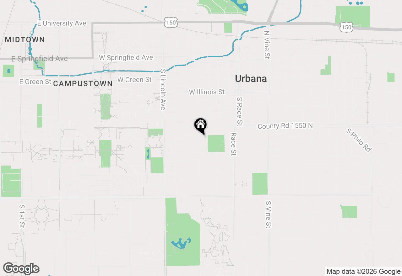 Map of 1004 S Orchard Street, Urbana, IL 61801