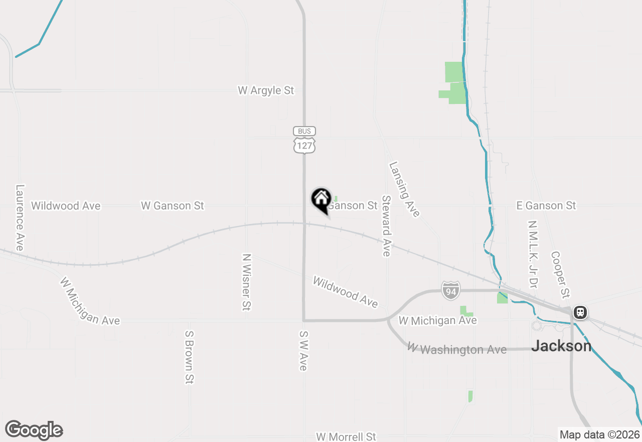 Map of 663 Oakhill Avenue, Jackson, MI 49201
