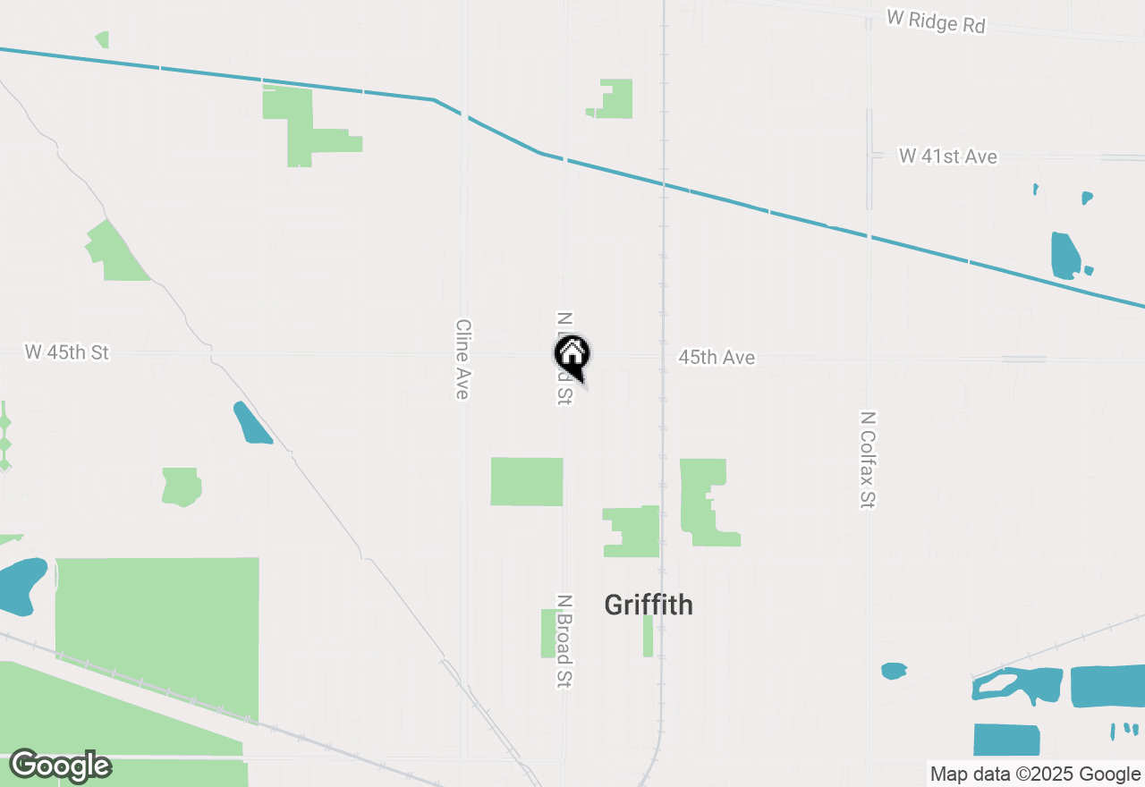 Map of 813 N Broad Street, Griffith, IN 46319