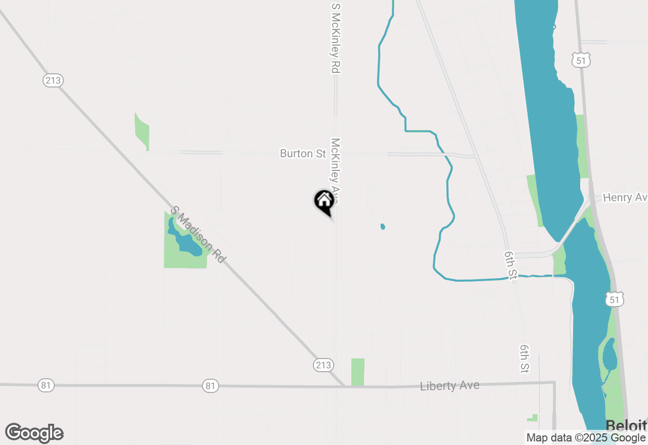 Map of 1643 Grant Street, Beloit, WI 53511