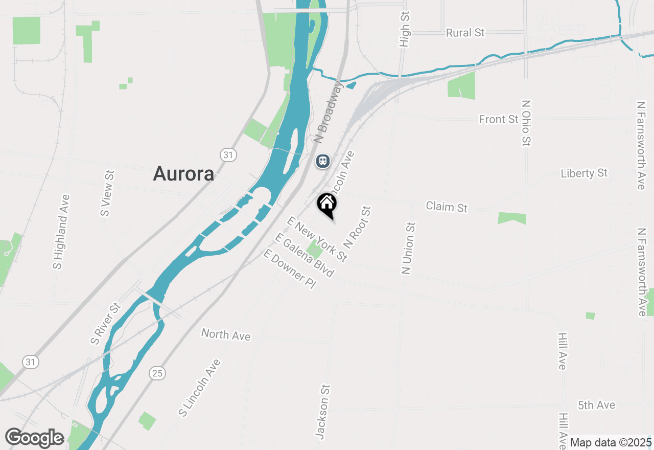 Map of 86 N 4th Street #1, Aurora, IL 60505