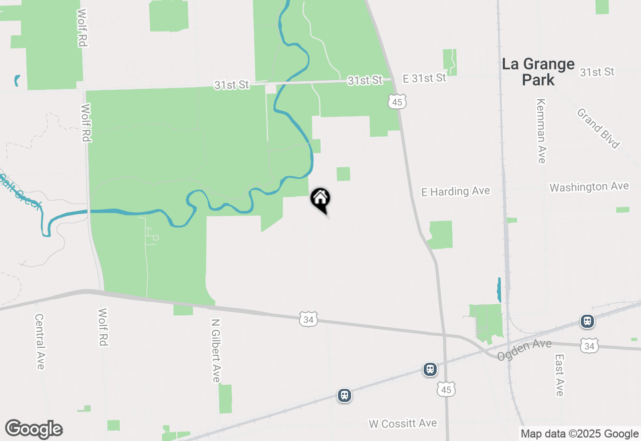 Map of 606 N Brainard Avenue, La Grange Park, IL 60526