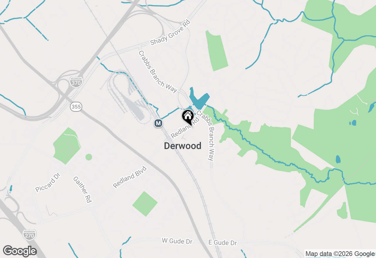 Map of 16125 Redland Road, Derwood, MD 20855