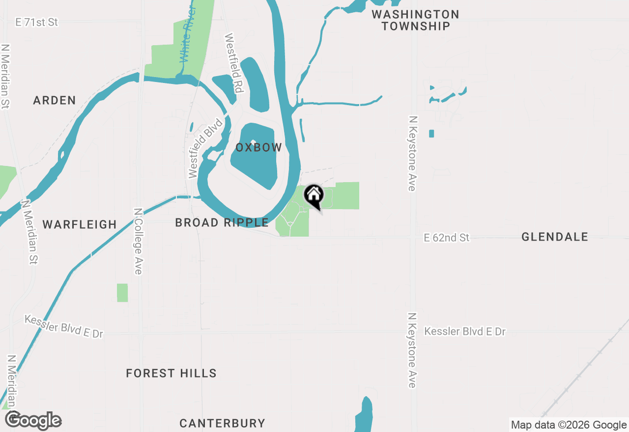 Map of 6252 Kingsley Drive, Indianapolis, IN 46220