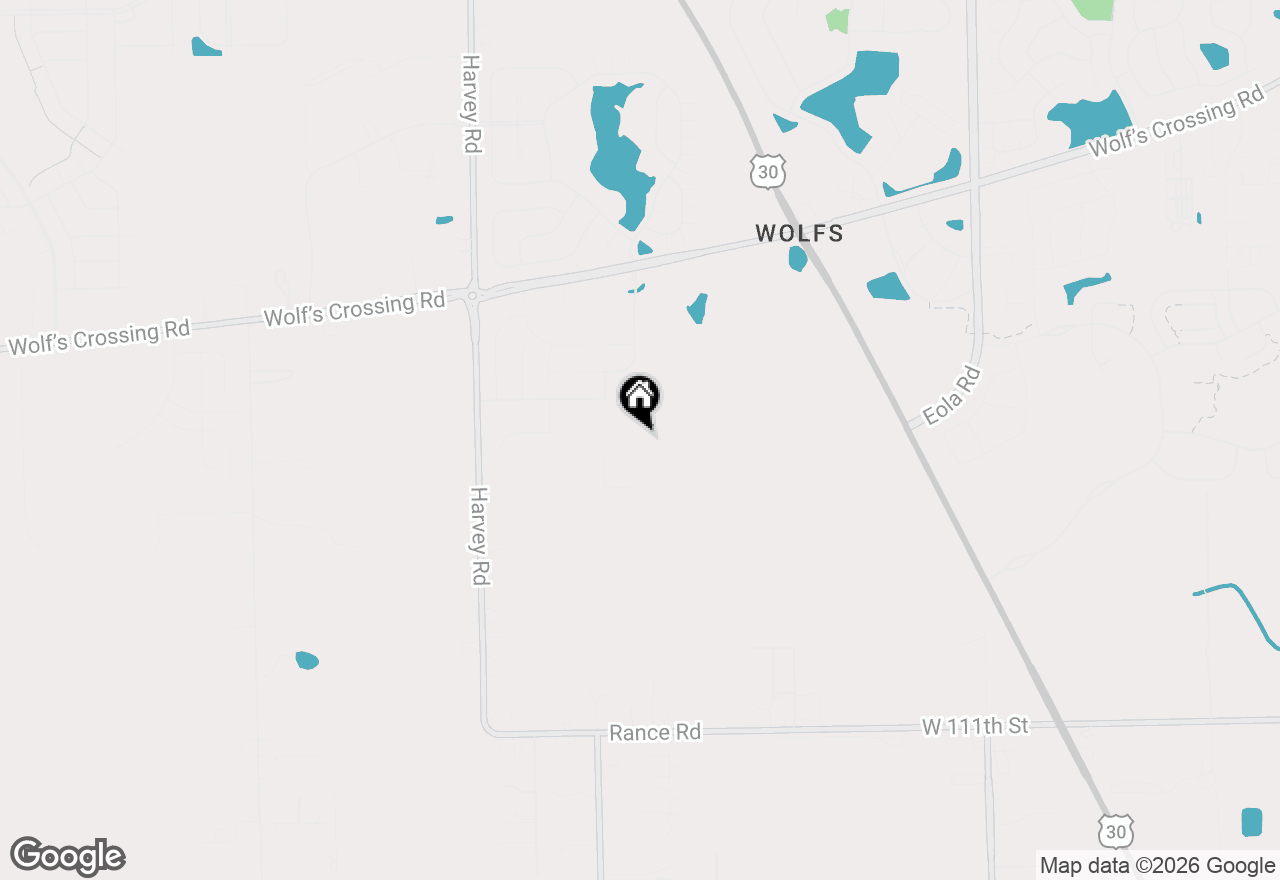 Map of 223 Cooney Way, Oswego, IL 60543