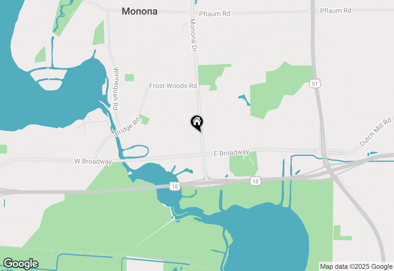 Map of 6309 Monona Drive, Monona, WI 53716