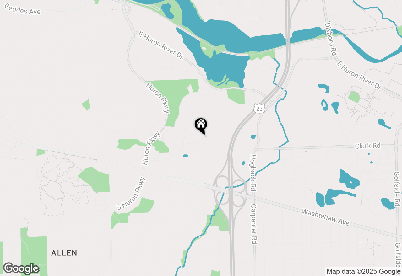 Map of 1690 Meadowside Drive, Ann Arbor, MI 48104