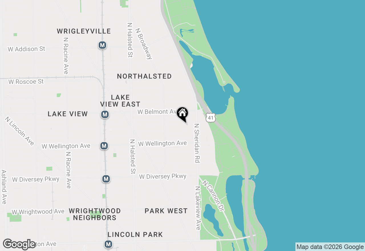 Map of 453 W Briar Place #PH-WEST, Chicago, IL 60657