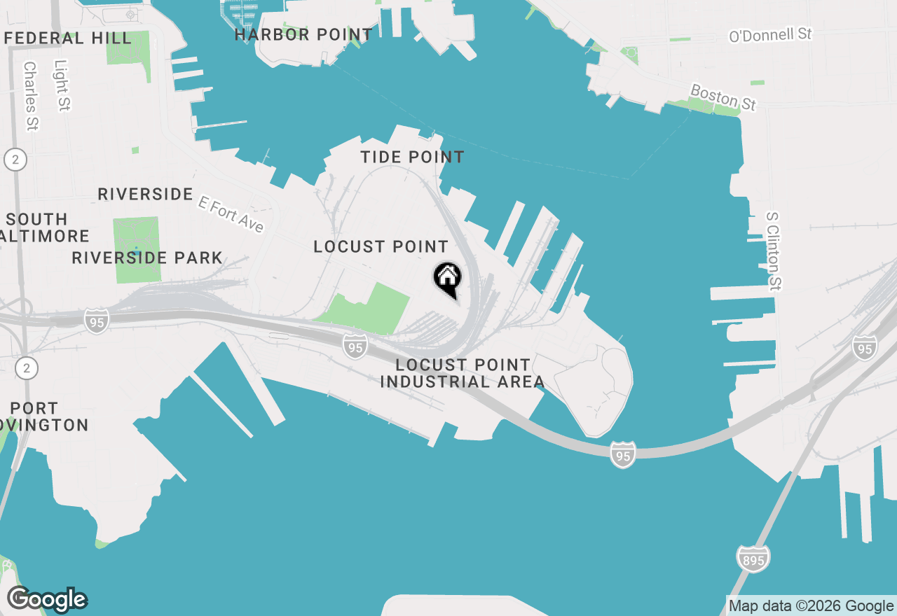 Map of 1906 E Fort Avenue, Baltimore, MD 21230