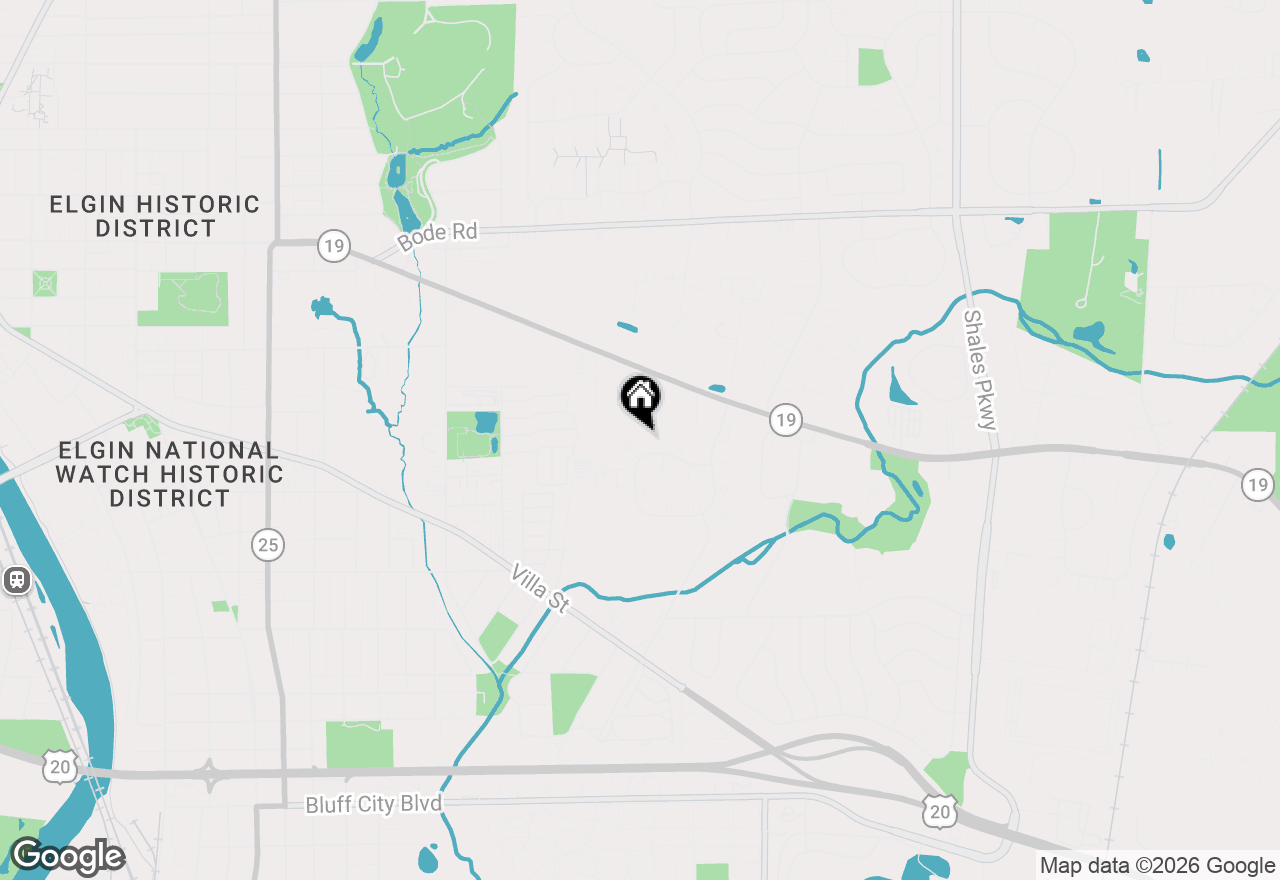 Map of 320 Buckingham Circle #B, Elgin, IL 60120