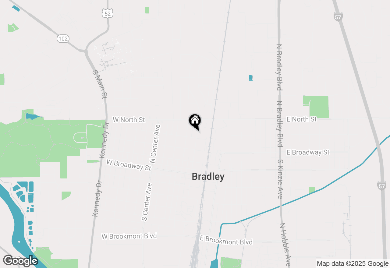 Map of 423 N Washington Avenue, Bradley, IL 60915