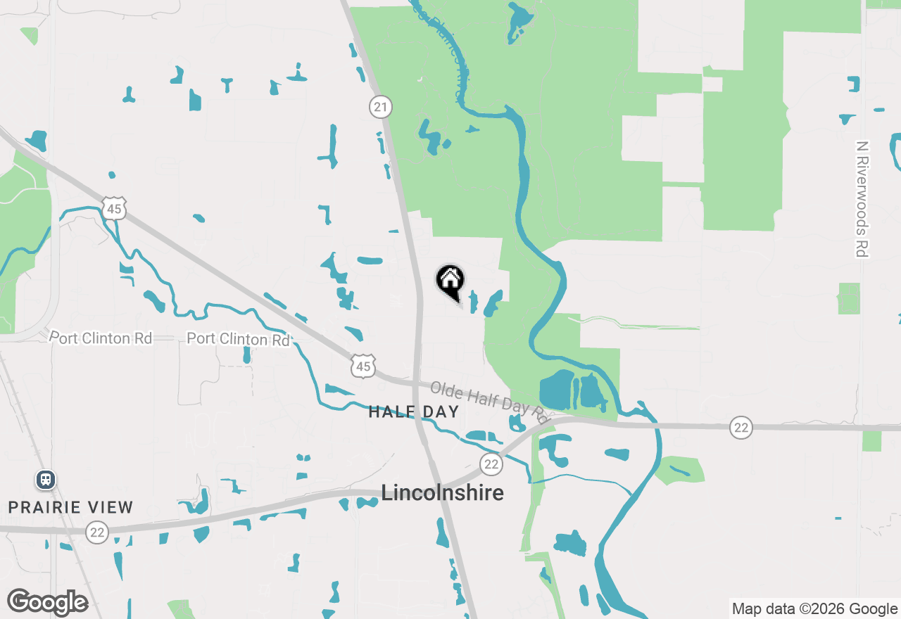 Map of 22 Ashford Court, Lincolnshire, IL 60069