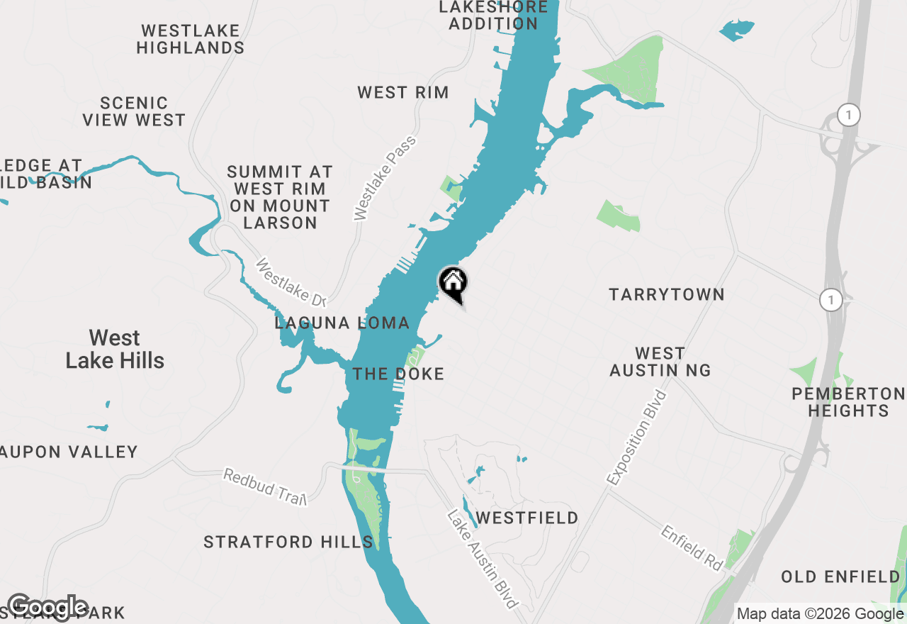 Map of 1900 Matthews Dr, Austin, TX 78703