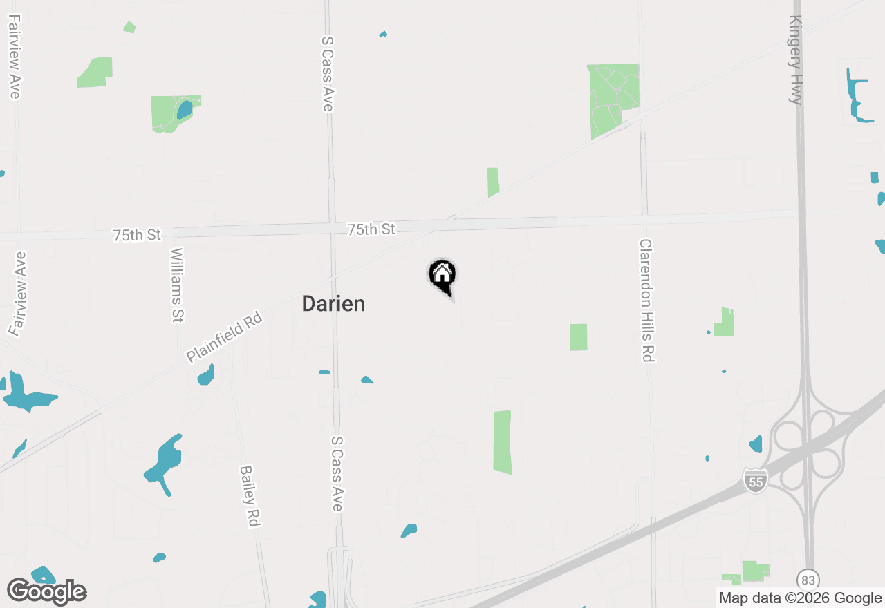 Map of 7706 Hayenga Lane, Darien, IL 60561