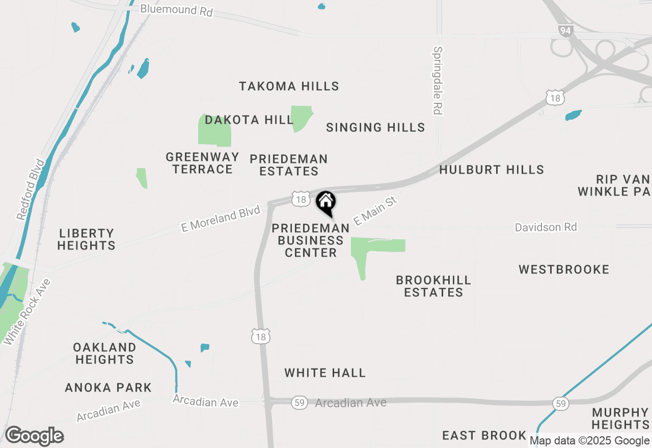 Map of 1823 Paramount Dr #D, Waukesha, WI 53186