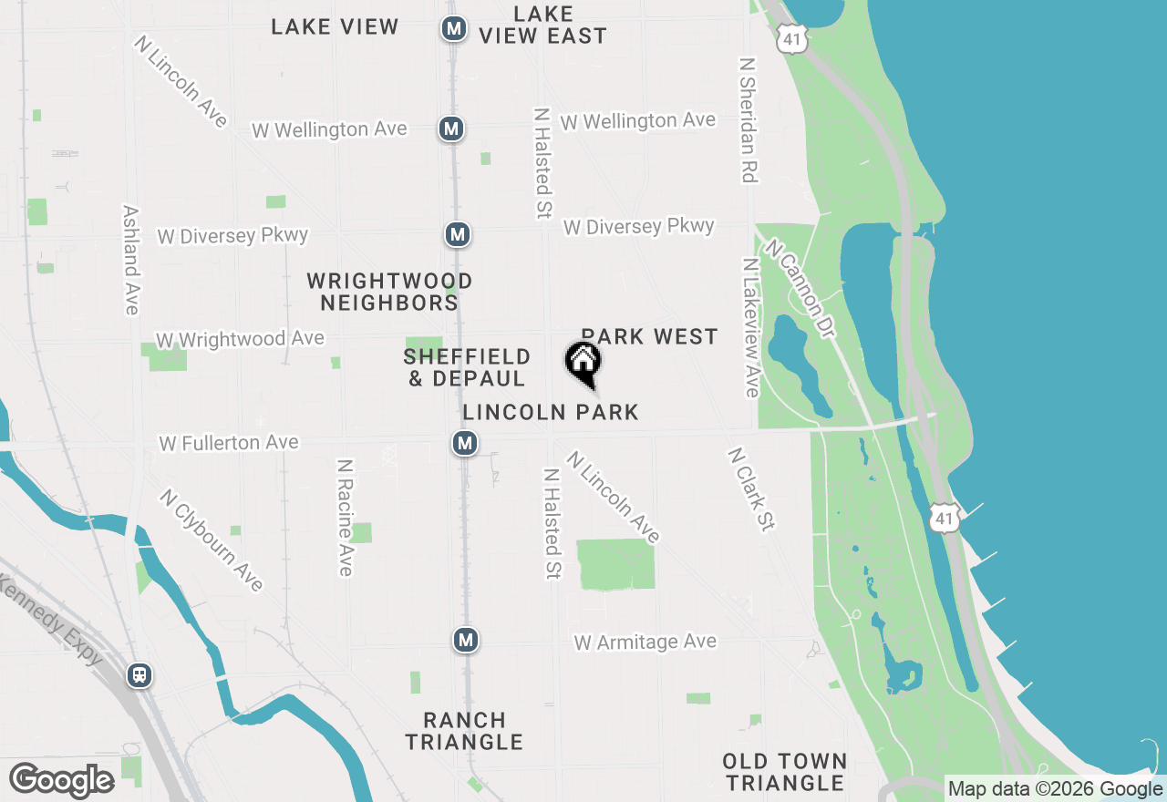 Map of 2443 N Burling Street #3N, Chicago, IL 60614