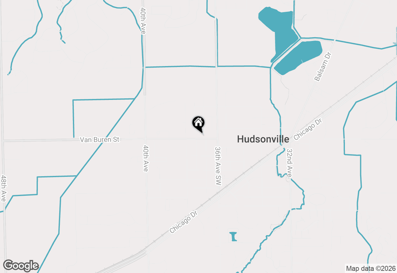 Map of 5614 Marlin Avenue, Hudsonville, MI 49426