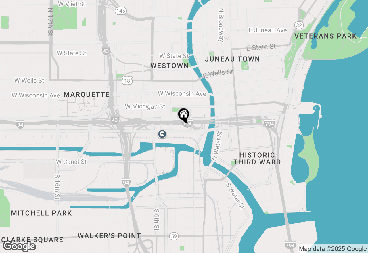 Map of 418 N 3rd St #240, Milwaukee, WI 53203