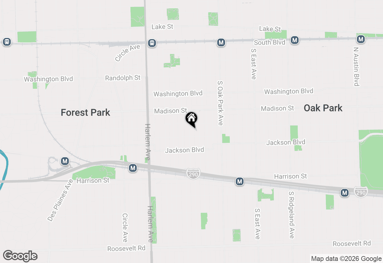 Map of 620 Clinton Avenue, Oak Park, IL 60304