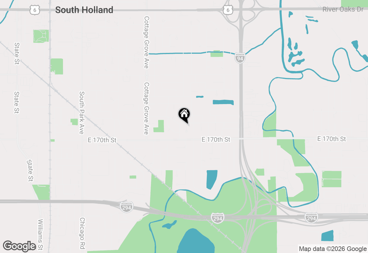 Map of 16906 Dobson Court, South Holland, IL 60473