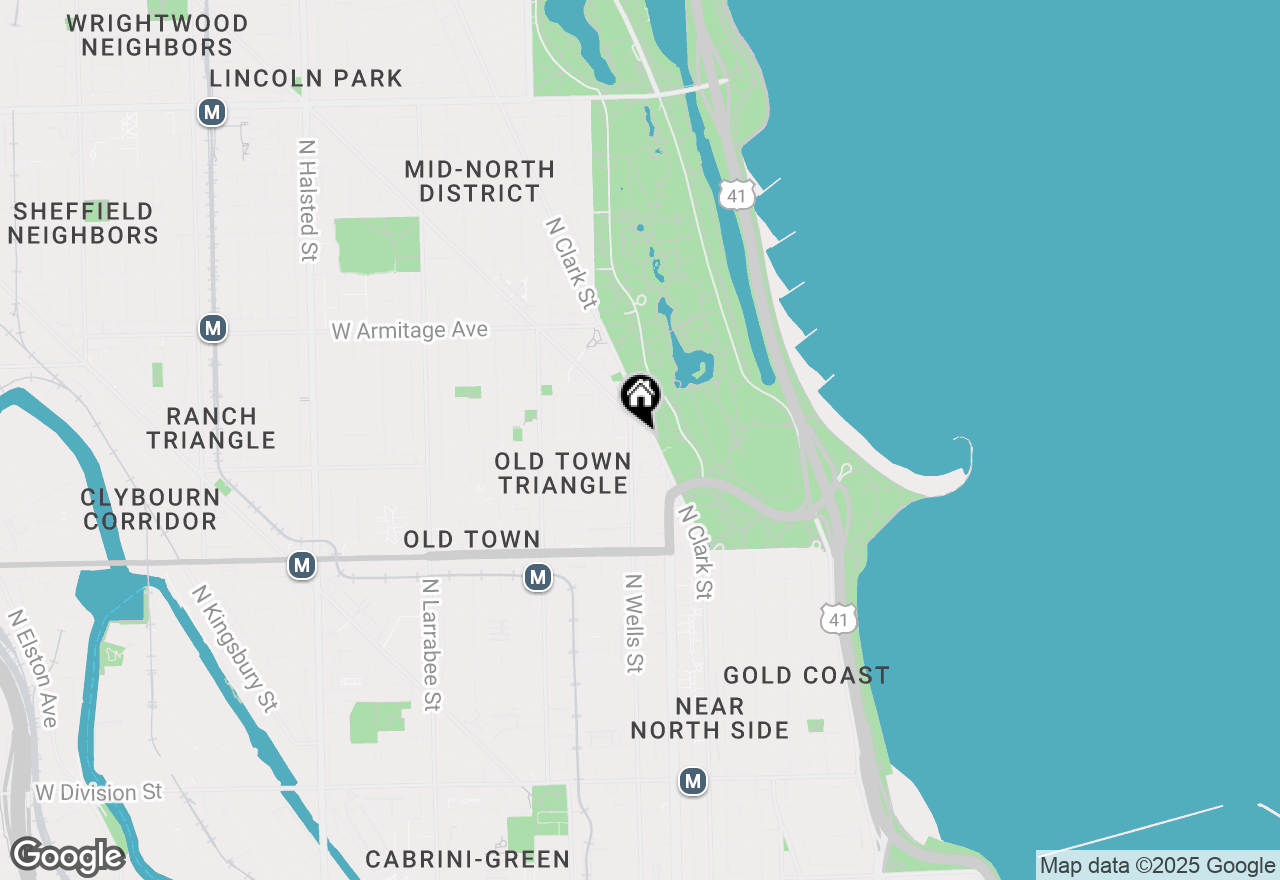 Map of 165 W Menomonee Street #1R, Chicago, IL 60614