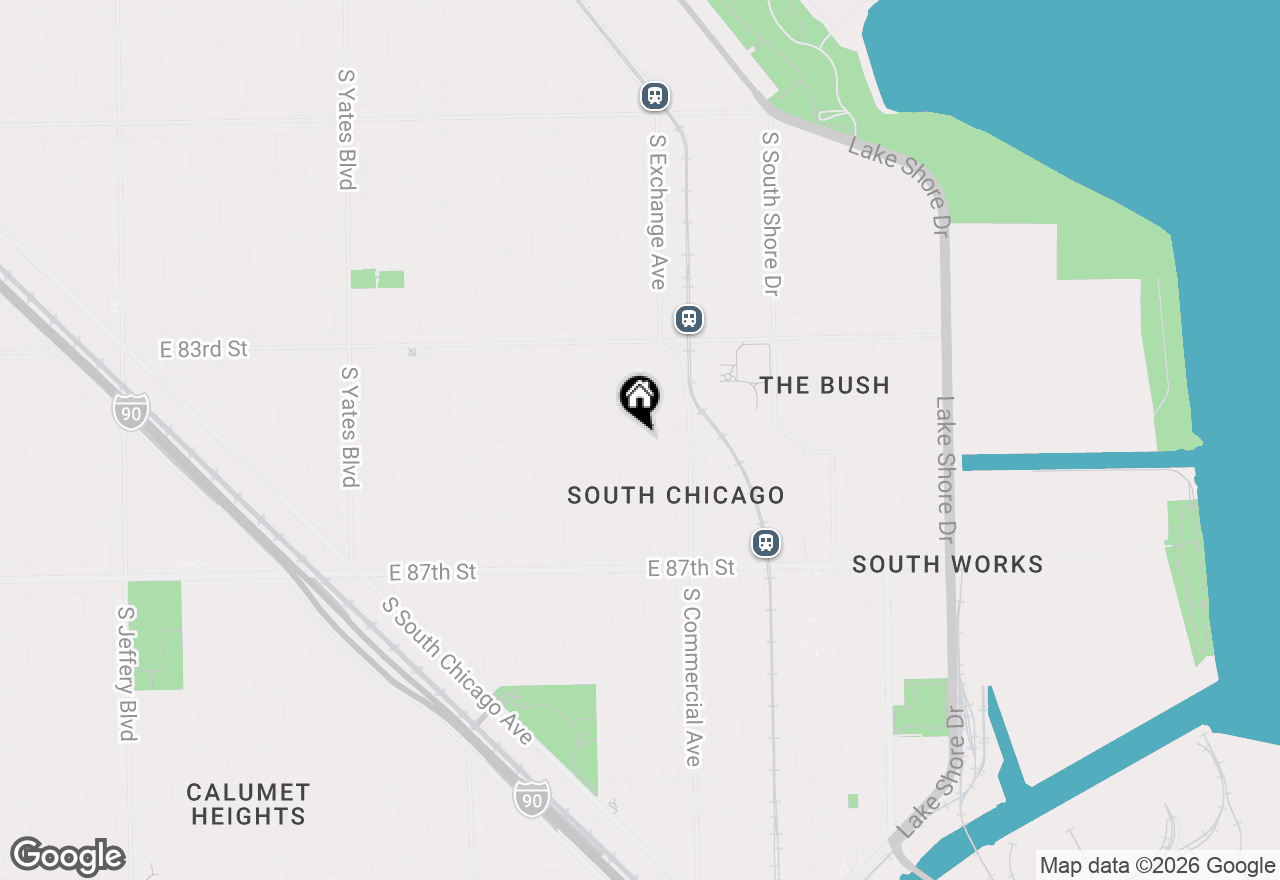 Map of 8447 S Escanaba Avenue, Chicago, IL 60617