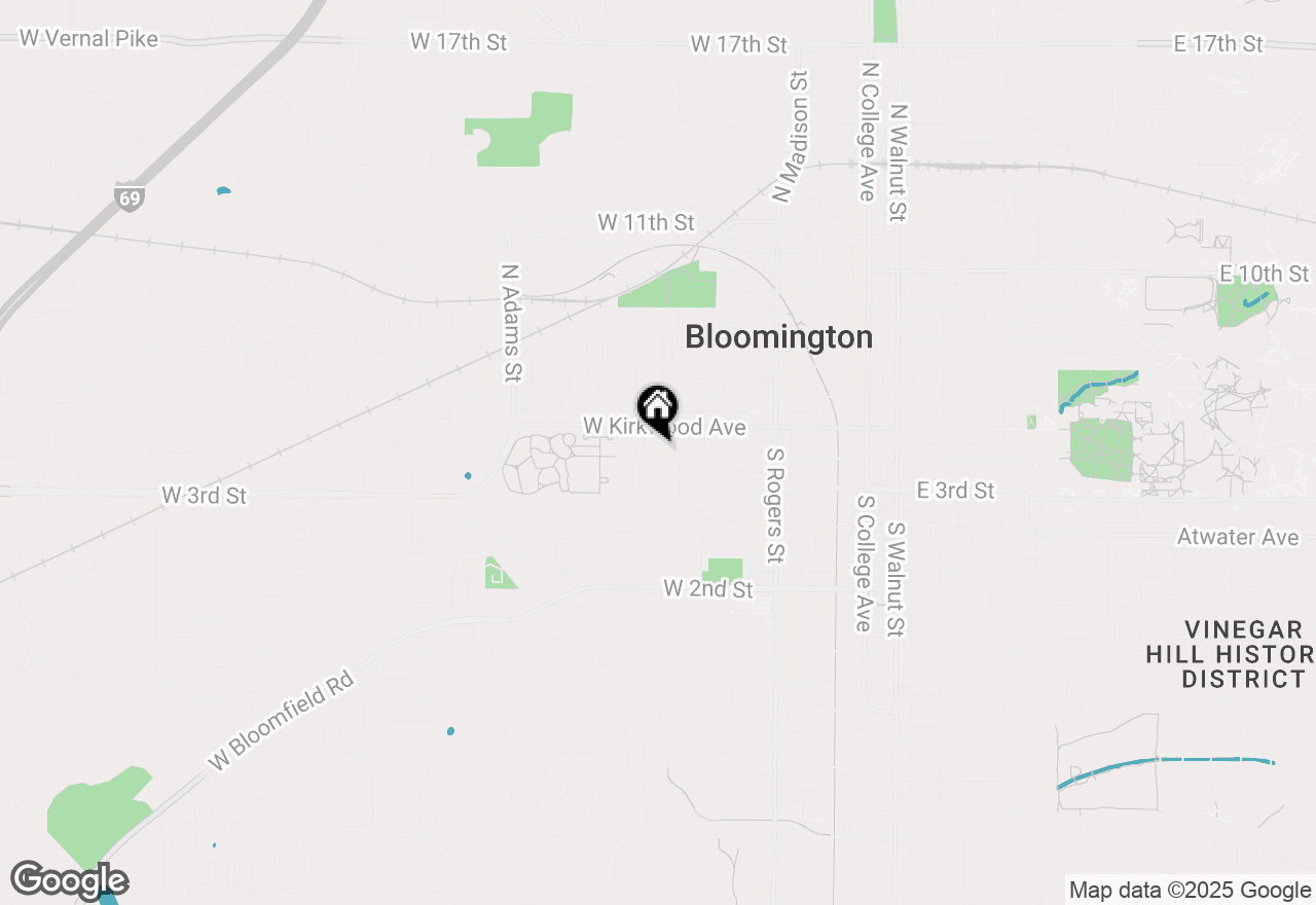 Map of 830 W 4th Street, Bloomington, IN 47404