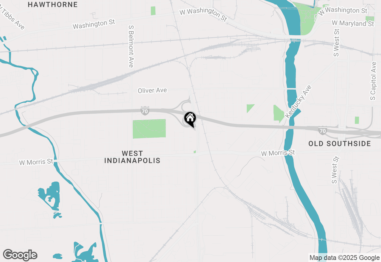 Map of 1031 Blaine Avenue, Indianapolis, IN 46221