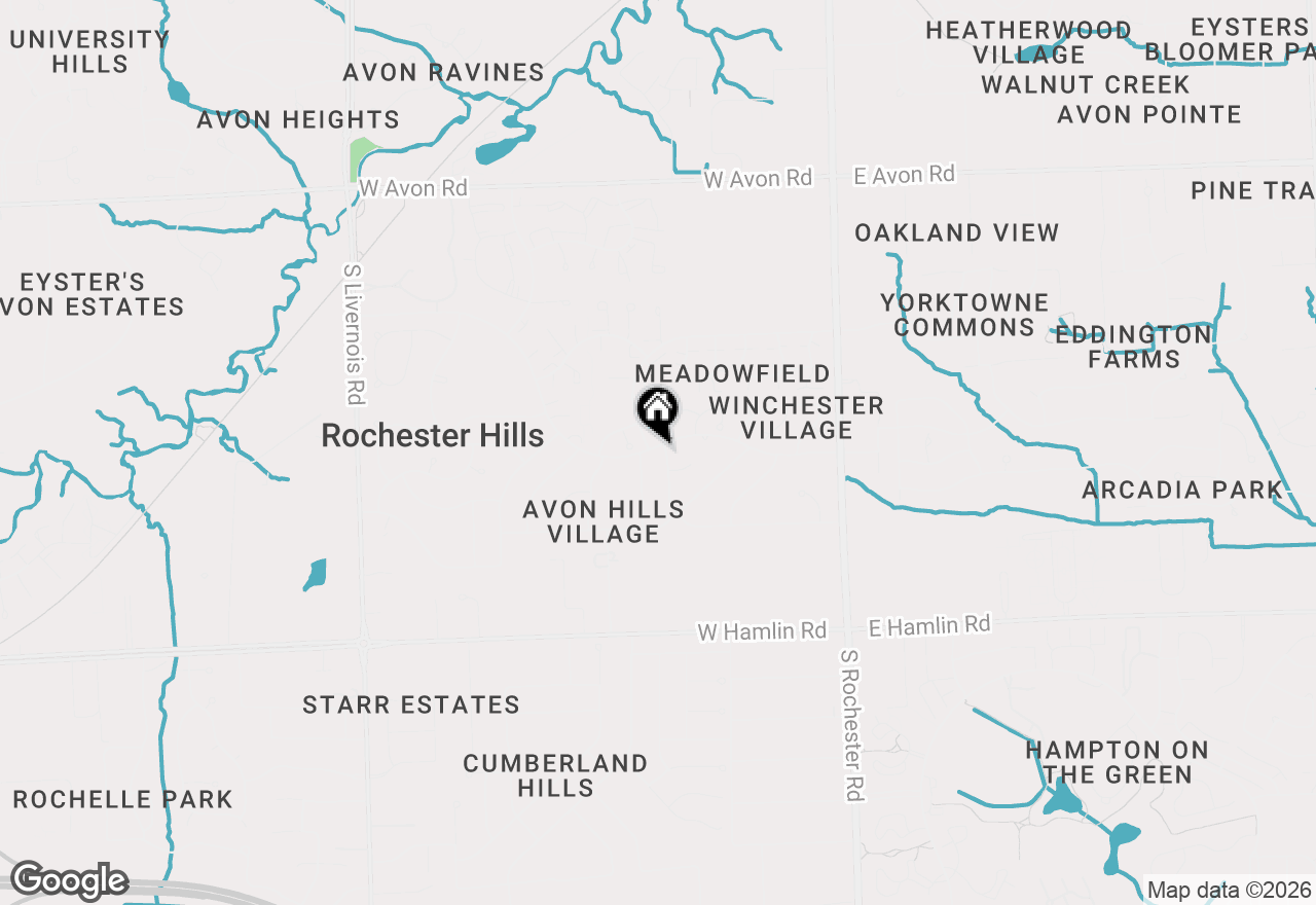 Map of 441 Sandalwood Drive, Rochester Hills, MI 48307