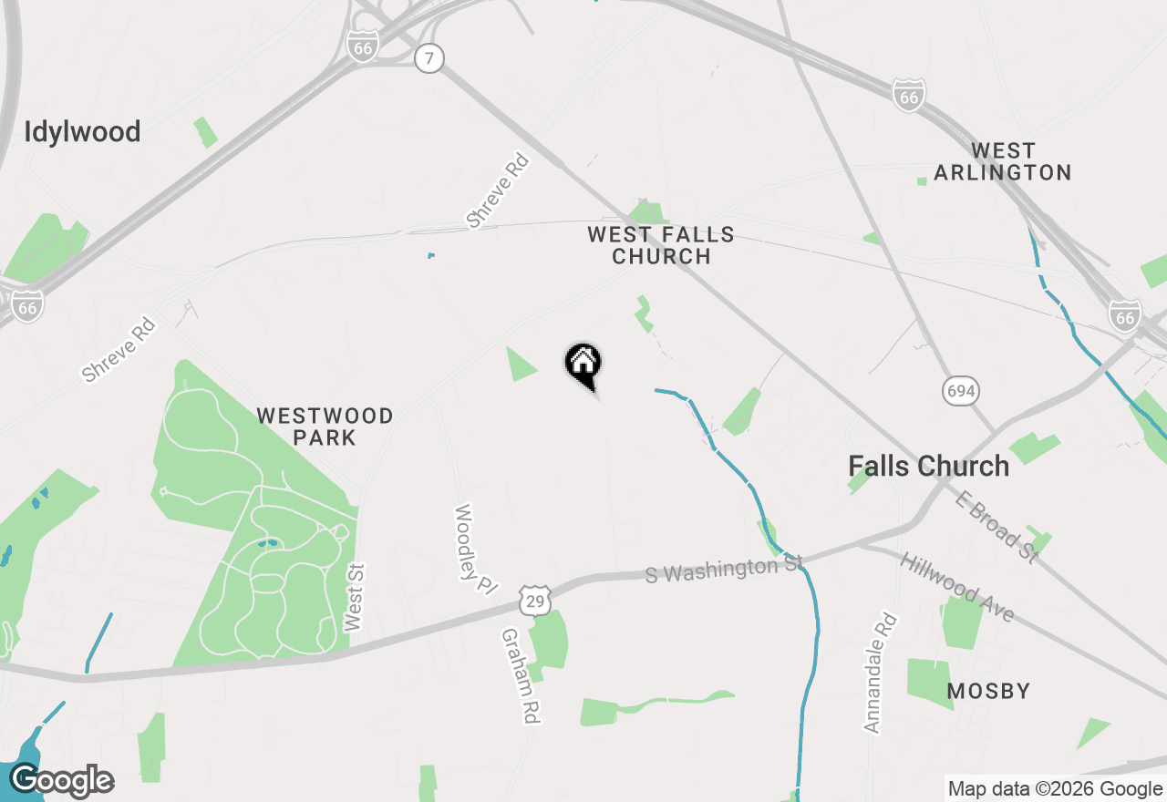 Map of 510 Anne Street, Falls Church, VA 22046